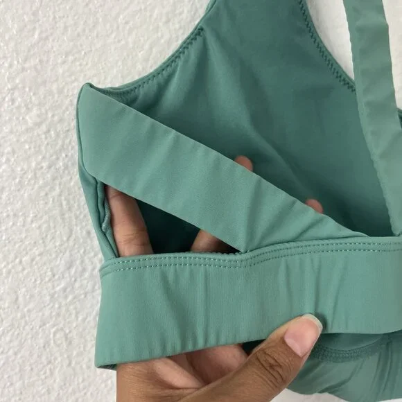 VUORI Green STRIDE SPORT BRA Size Large *MISSING INSERTS - Picture 3 of 5